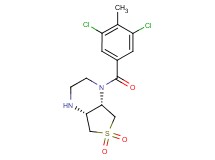 (4aR*,7aS*)-1-(3,5-dichloro-4-methylbenzoyl)octahydrothieno[3,4-b]pyrazine 6,6-dioxide