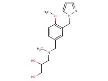 3-[[4-methoxy-3-(1H-pyrazol-1-ylmethyl)benzyl](methyl)amino]propane-1,2-diol