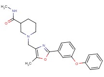 N-methyl-1-{[5-methyl-2-(3-phenoxyphenyl)-1,3-oxazol-4-yl]methyl}piperidine-3-carboxamide
