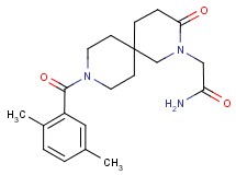 2-[9-(2,5-dimethylbenzoyl)-3-oxo-2,9-diazaspiro[5.5]undec-2-yl]acetamide