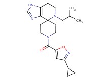 1'-[(3-cyclopropylisoxazol-5-yl)carbonyl]-5-isobutyl-1,5,6,7-tetrahydrospiro[imidazo[4,5-c]pyridine-4,4'-piperidine]