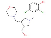 2,4-dichloro-3-{[(3R*,4S*)-3-(hydroxymethyl)-4-(morpholin-4-ylmethyl)pyrrolidin-1-yl]methyl}phenol