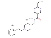 N,2-diethyl-N-({1-[2-(2-methylphenyl)ethyl]piperidin-4-yl}methyl)pyrimidine-5-carboxamide