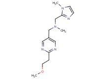 1-[2-(2-methoxyethyl)pyrimidin-5-yl]-N-methyl-N-[(1-methyl-1H-imidazol-2-yl)methyl]methanamine