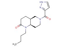 (4aS*,8aR*)-1-butyl-6-(1H-pyrazol-3-ylcarbonyl)octahydro-1,6-naphthyridin-2(1H)-one