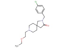 2-(4-chlorobenzyl)-8-(2-ethoxyethyl)-2,8-diazaspiro[4.5]decan-3-one