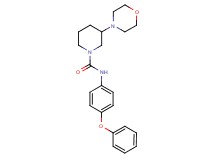 3-(4-morpholinyl)-N-(4-phenoxyphenyl)-1-piperidinecarboxamide