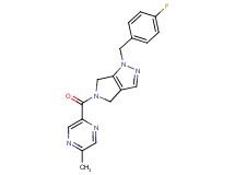 1-(4-fluorobenzyl)-5-[(5-methylpyrazin-2-yl)carbonyl]-1,4,5,6-tetrahydropyrrolo[3,4-c]pyrazole