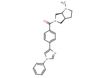 (3aS,6aS)-1-methyl-5-[4-(1-phenyl-1H-imidazol-4-yl)benzoyl]octahydropyrrolo[3,4-b]pyrrole