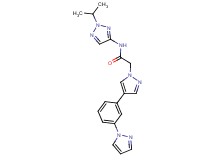 N-(2-isopropyl-2H-1,2,3-triazol-4-yl)-2-{4-[3-(1H-pyrazol-1-yl)phenyl]-1H-pyrazol-1-yl}acetamide