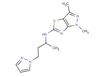 1,3-dimethyl-N-[1-methyl-3-(1H-pyrazol-1-yl)propyl]-1H-pyrazolo[3,4-d][1,3]thiazol-5-amine