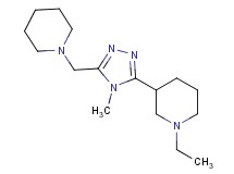 1-ethyl-3-[4-methyl-5-(piperidin-1-ylmethyl)-4H-1,2,4-triazol-3-yl]piperidine