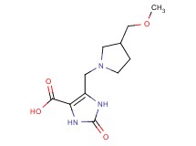 5-{[3-(methoxymethyl)pyrrolidin-1-yl]methyl}-2-oxo-2,3-dihydro-1H-imidazole-4-carboxylic acid