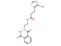 N-[2-(1,4-dioxo-3,4-dihydro-2(1H)-phthalazinyl)ethyl]-3-(4-methyl-1,3-thiazol-5-yl)propanamide