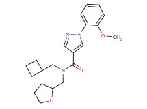 N-(cyclobutylmethyl)-1-(2-methoxyphenyl)-N-(tetrahydro-2-furanylmethyl)-1H-pyrazole-4-carboxamide