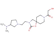 3-{2-[3-(dimethylamino)pyrrolidin-1-yl]ethyl}-8-glycoloyl-1-oxa-3,8-diazaspiro[4.5]decan-2-one