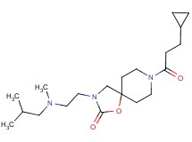 8-(3-cyclopropylpropanoyl)-3-{2-[isobutyl(methyl)amino]ethyl}-1-oxa-3,8-diazaspiro[4.5]decan-2-one