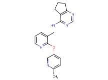 N-({2-[(6-methylpyridin-3-yl)oxy]pyridin-3-yl}methyl)-6,7-dihydro-5H-cyclopenta[d]pyrimidin-4-amine