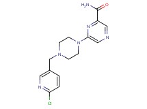 6-{4-[(6-chloropyridin-3-yl)methyl]piperazin-1-yl}pyrazine-2-carboxamide
