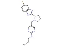5-{[2-(5-fluoro-1H-benzimidazol-2-yl)-1-pyrrolidinyl]methyl}-N-propyl-2-pyrimidinamine