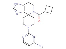 2-[5-(cyclobutylcarbonyl)-1,5,6,7-tetrahydro-1'H-spiro[imidazo[4,5-c]pyridine-4,4'-piperidin]-1'-yl]pyrimidin-4-amine
