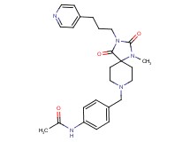 N-[4-({1-methyl-2,4-dioxo-3-[3-(4-pyridinyl)propyl]-1,3,8-triazaspiro[4.5]dec-8-yl}methyl)phenyl]acetamide