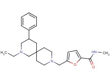 5-[(2-ethyl-4-phenyl-2,9-diazaspiro[5.5]undec-9-yl)methyl]-N-methyl-2-furamide