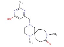 4-[(6-hydroxy-2-methyl-4-pyrimidinyl)methyl]-1,9-dimethyl-1,4,9-triazaspiro[5.6]dodecan-10-one