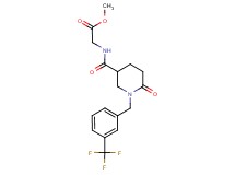 methyl N-({6-oxo-1-[3-(trifluoromethyl)benzyl]-3-piperidinyl}carbonyl)glycinate