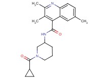N-[1-(cyclopropylcarbonyl)-3-piperidinyl]-2,3,6-trimethyl-4-quinolinecarboxamide