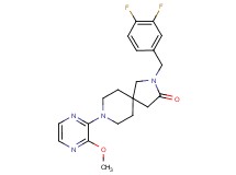 2-(3,4-difluorobenzyl)-8-(3-methoxy-2-pyrazinyl)-2,8-diazaspiro[4.5]decan-3-one