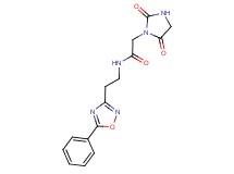 2-(2,5-dioxo-1-imidazolidinyl)-N-[2-(5-phenyl-1,2,4-oxadiazol-3-yl)ethyl]acetamide