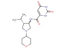 N-[rel-(3R,4S)-4-isopropyl-1-(tetrahydro-2H-pyran-4-yl)-3-pyrrolidinyl]-2,6-dioxo-1,2,3,6-tetrahydro-4-pyrimidinecarboxamide hydrochloride