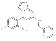 4-(4-fluoro-2-methylphenyl)-N-(pyridin-2-ylmethyl)-1H-pyrrolo[2,3-b]pyridin-6-amine