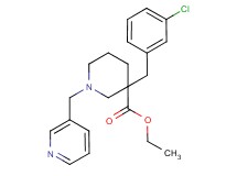 ethyl 3-(3-chlorobenzyl)-1-(3-pyridinylmethyl)-3-piperidinecarboxylate
