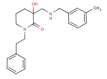 3-hydroxy-3-{[(3-methylbenzyl)amino]methyl}-1-(2-phenylethyl)piperidin-2-one