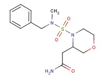 2-(4-{[benzyl(methyl)amino]sulfonyl}-3-morpholinyl)acetamide