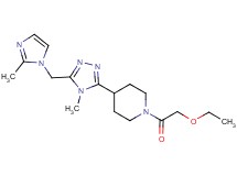 1-(ethoxyacetyl)-4-{4-methyl-5-[(2-methyl-1H-imidazol-1-yl)methyl]-4H-1,2,4-triazol-3-yl}piperidine
