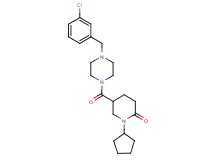 5-{[4-(3-chlorobenzyl)-1-piperazinyl]carbonyl}-1-cyclopentyl-2-piperidinone