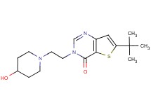 6-tert-butyl-3-[2-(4-hydroxypiperidin-1-yl)ethyl]thieno[3,2-d]pyrimidin-4(3H)-one