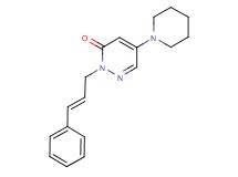 2-[(2E)-3-phenylprop-2-en-1-yl]-5-piperidin-1-ylpyridazin-3(2H)-one