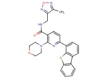 6-dibenzo[b,d]thien-4-yl-N-[(4-methyl-1,2,5-oxadiazol-3-yl)methyl]-2-(4-morpholinyl)nicotinamide