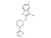 5-fluoro-3-methyl-2-{[3-(1H-pyrazol-5-yl)piperidin-1-yl]methyl}-1H-indole
