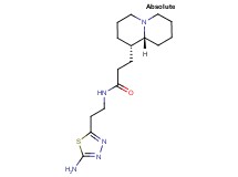 N-[2-(5-amino-1,3,4-thiadiazol-2-yl)ethyl]-3-[(1S,9aR)-octahydro-2H-quinolizin-1-yl]propanamide