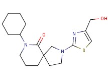7-cyclohexyl-2-[4-(hydroxymethyl)-1,3-thiazol-2-yl]-2,7-diazaspiro[4.5]decan-6-one