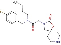 N-butyl-N-(4-fluorobenzyl)-2-(2-oxo-1-oxa-3,8-diazaspiro[4.5]dec-3-yl)acetamide hydrochloride