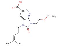 3-(2-ethoxyethyl)-1-(4-methylpent-3-en-1-yl)-2-oxo-2,3-dihydro-1H-imidazo[4,5-b]pyridine-6-carboxylic acid