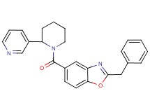2-benzyl-5-{[2-(3-pyridinyl)-1-piperidinyl]carbonyl}-1,3-benzoxazole