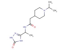 2-(1-isopropyl-4-piperidinyl)-N-[1-(5-oxo-4,5-dihydro-1H-1,2,4-triazol-3-yl)ethyl]acetamide
