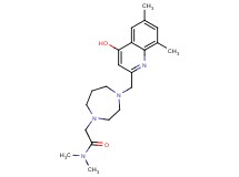 2-{4-[(4-hydroxy-6,8-dimethylquinolin-2-yl)methyl]-1,4-diazepan-1-yl}-N,N-dimethylacetamide